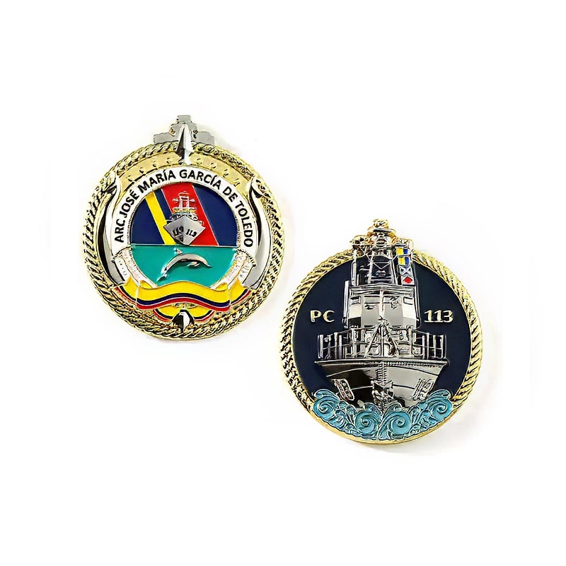 Navy Crest Commemorative Token Coins Military Gifts