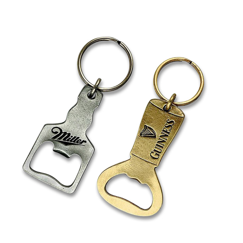 Custom Promotional Beer Bottle Opener Keychains