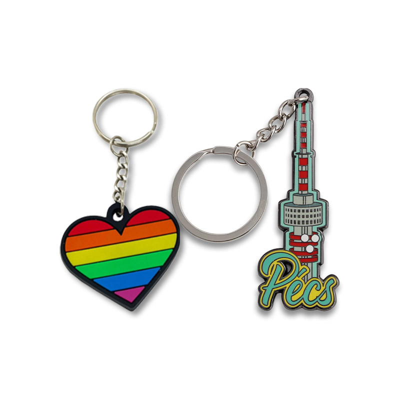 LGBTQ Pride Heart Keychains